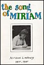 THE SONG OF MIRIAM - Book Cover